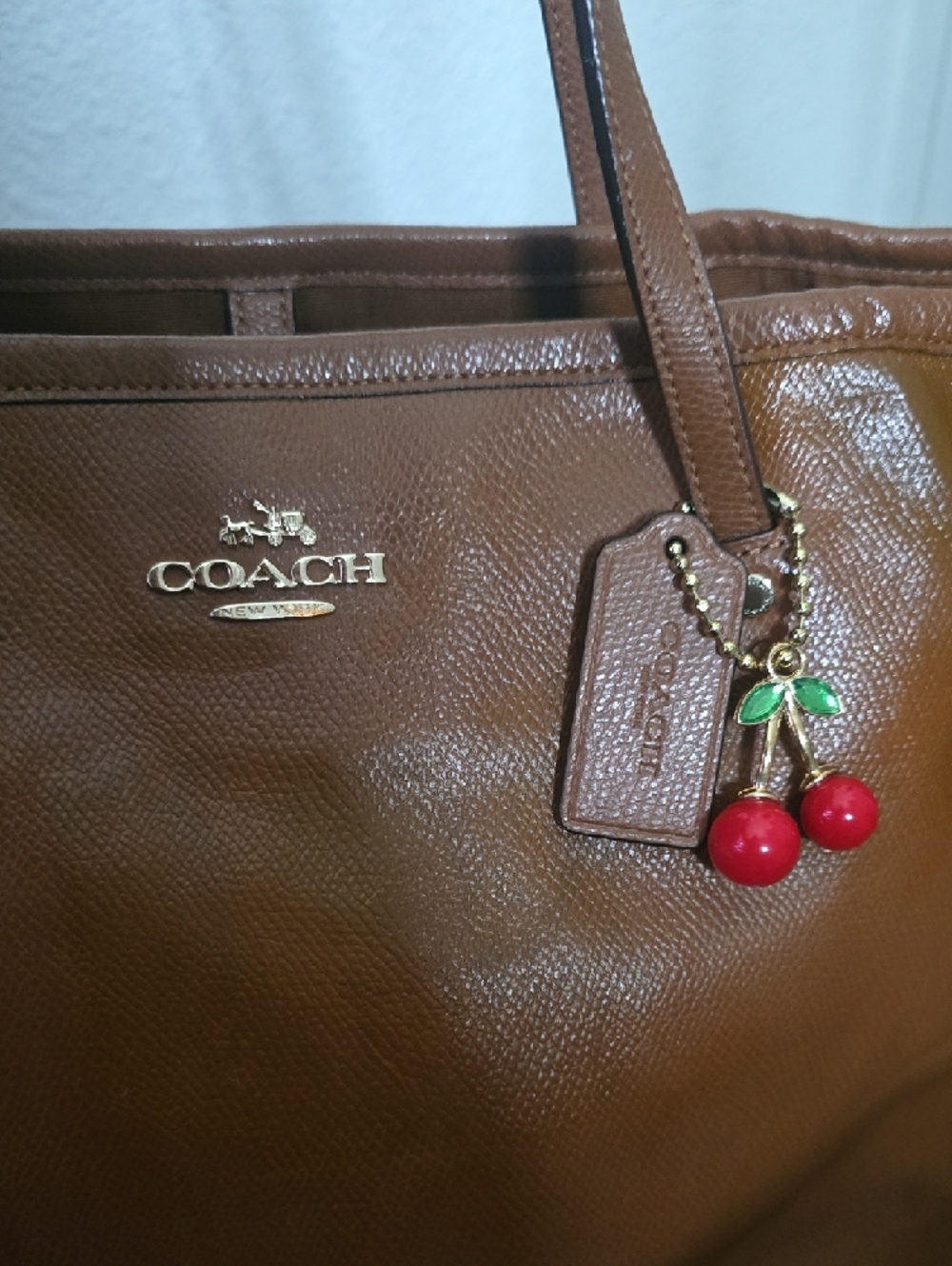 Coach Brown Leather Large Tote Bag W/ Gold Hardware (GOOD)(READ)✨️🤎✨️ - Picture 9 of 15